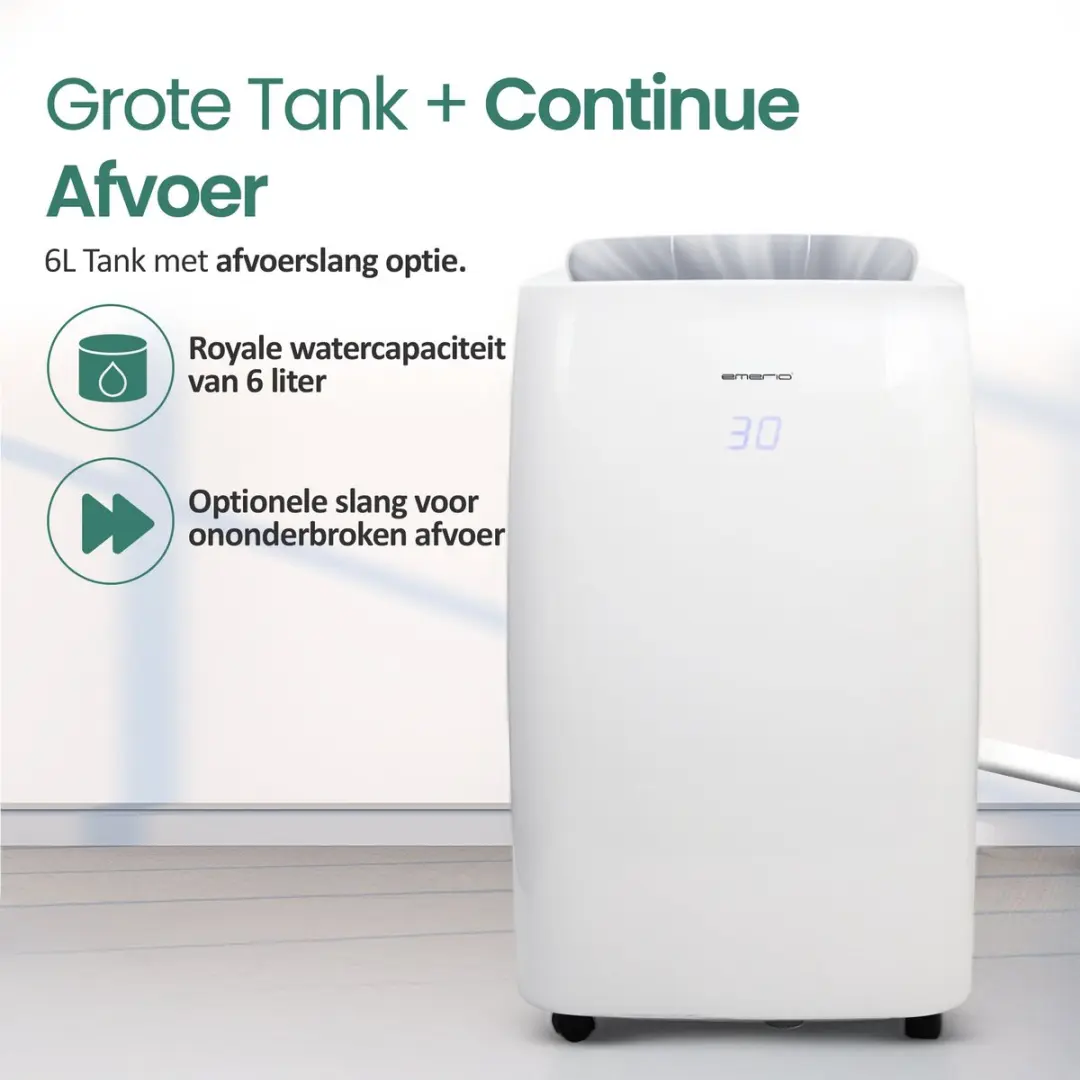 Emerio DH-122844 Luchtontvochtiger 20L/Dag - Wit - afbeelding 6 van 6