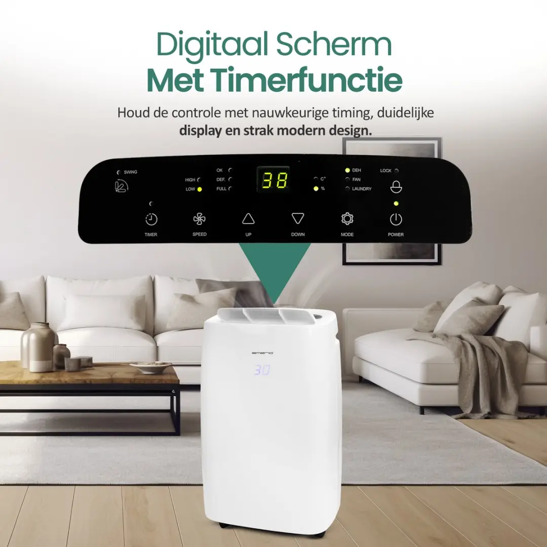 Emerio DH-122844 Luchtontvochtiger 20L/Dag - Wit