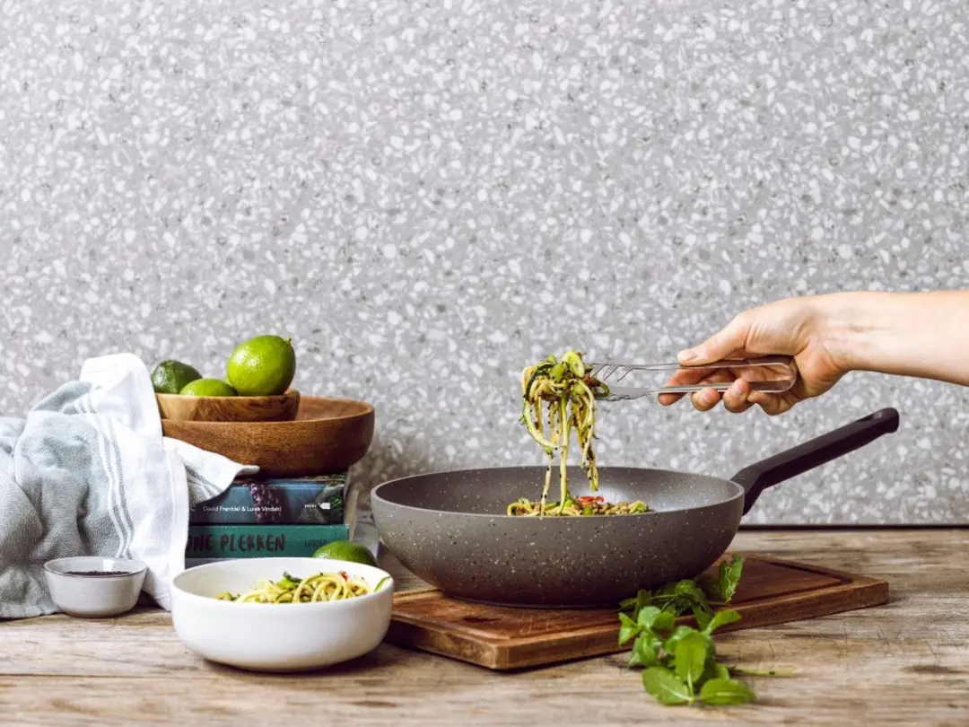 BK Granite Ceramic Wokpan 28cm - Grijs