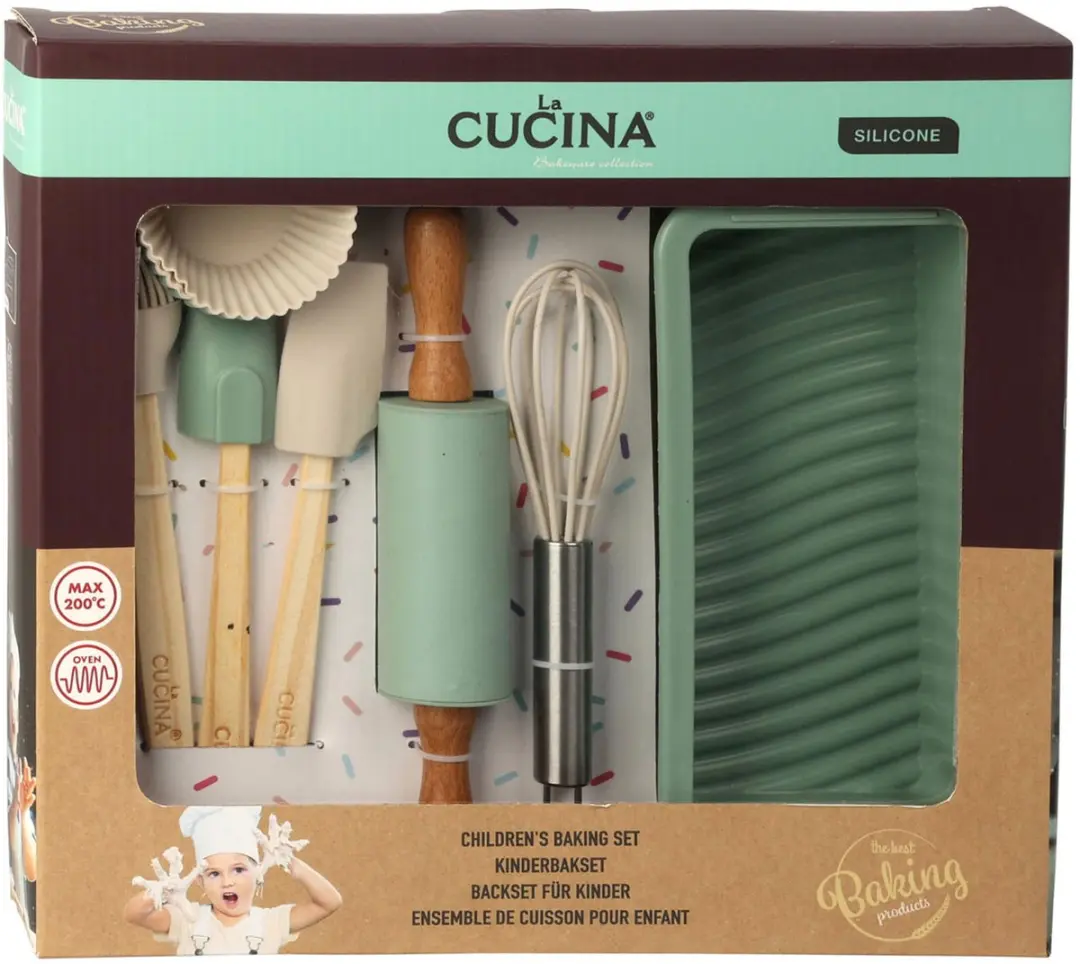 La Cucina Bakset voor kinderen 12-delig - Pastel groen