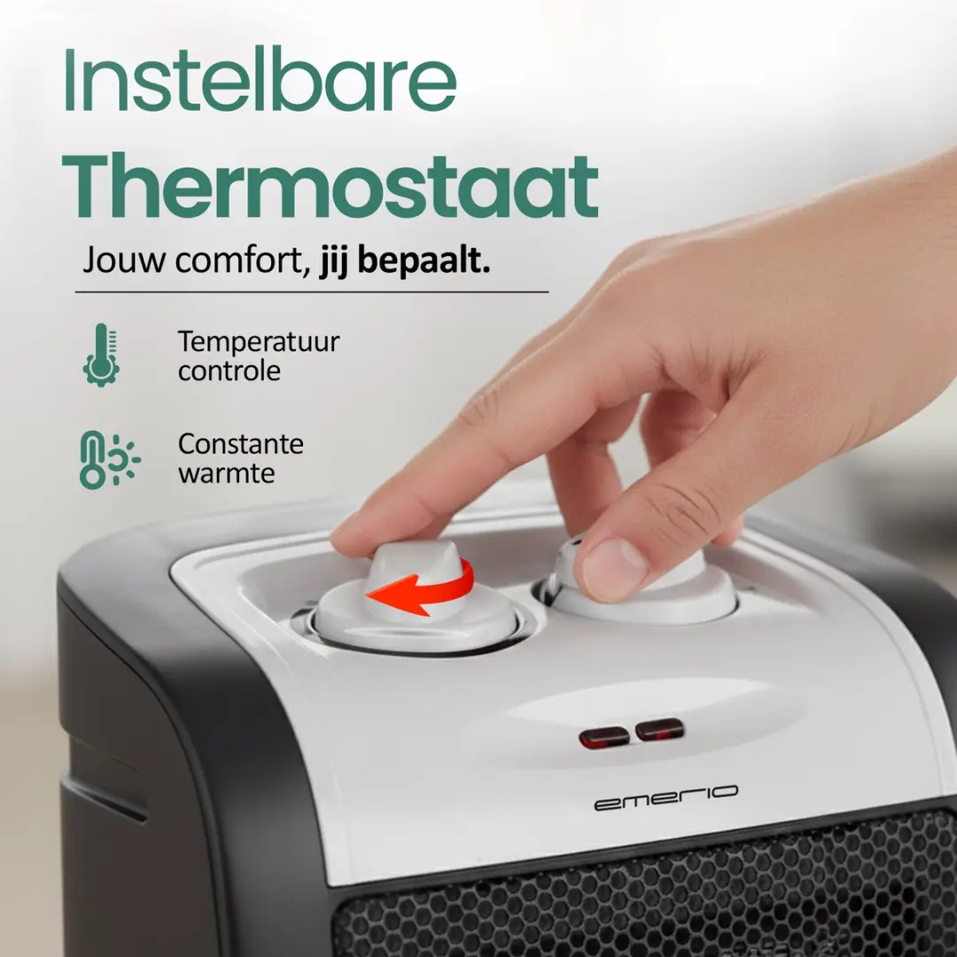 Emerio FH-106145 Ventilator Kachel 1800W - Zwart