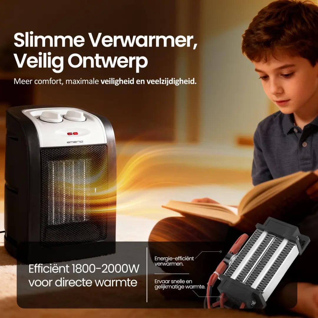 Emerio FH-106145 Ventilator Kachel 1800W - Zwart