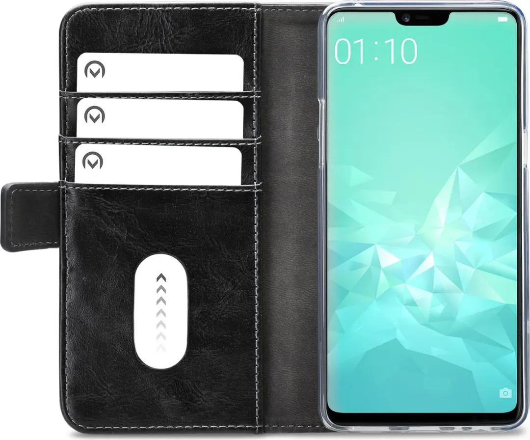Mobilize Elite Gelly Bookcase OPPO A3 Hoesje - Pasjeshouder - Zwart