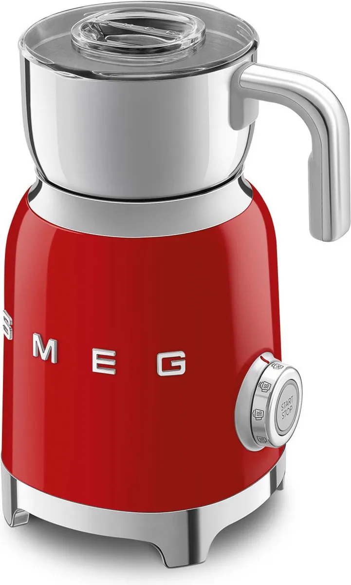 Smeg MFF11RDEU Melkopschuimer - 600ml - 6 Snelheden - Rood