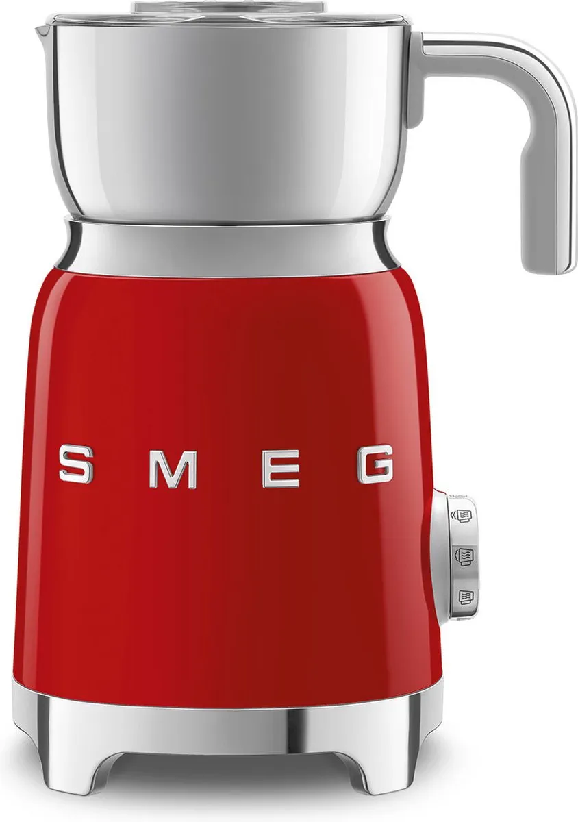 Smeg MFF11RDEU Melkopschuimer - 600ml - 6 Snelheden - Rood