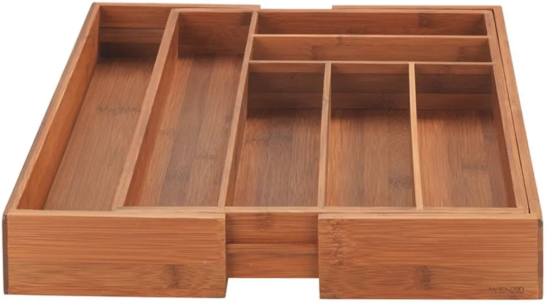 Wenko Bamboe Bestekbak W-1754951100 - 8 Vakken - 42cm