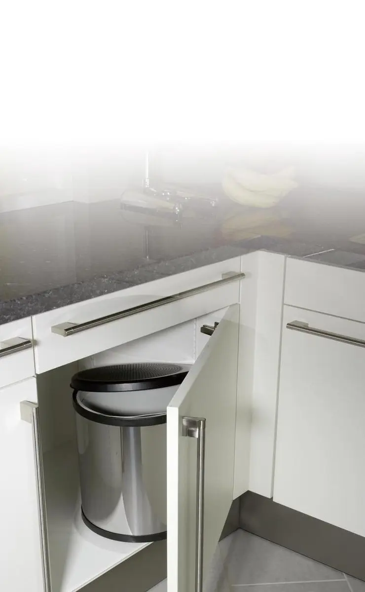 Hailo Compact-Box M Inbouwprullenbak 15L - RVS