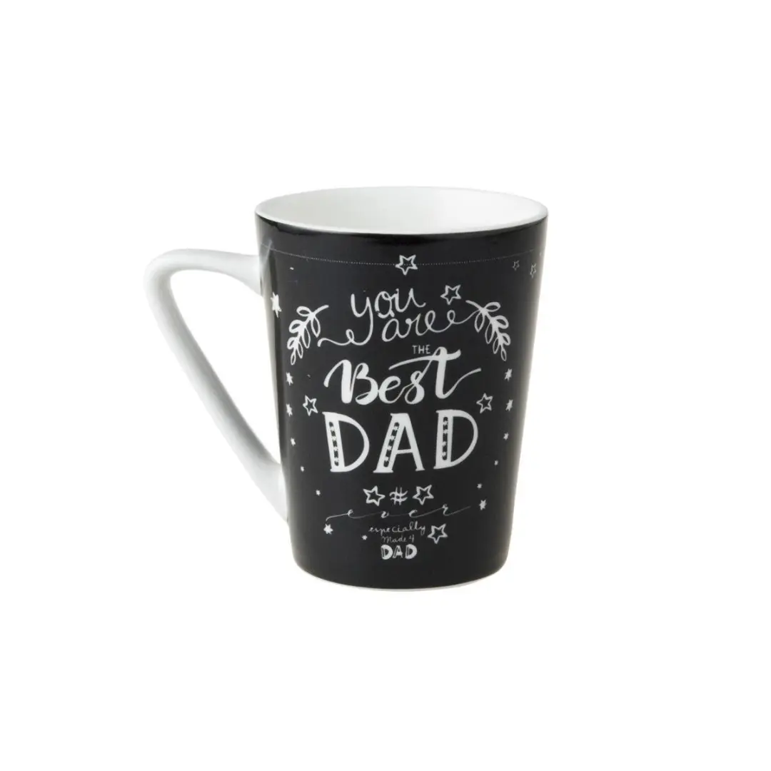 Dutch Rose Best Dad Beker 310ml - Zwart