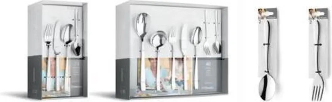 Amefa Moderno Bestekset 60-delig - 6 Personen - Zilver