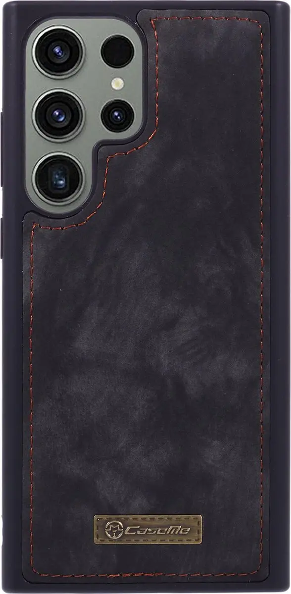 Caseme Hoesje Samsung Galaxy S23 Ultra - 8 Pasjes - Zwart