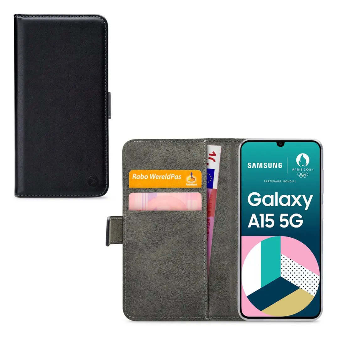 Mobilize Classic Gelly Wallet Bookcase Samsung Galaxy A15 - Zwart