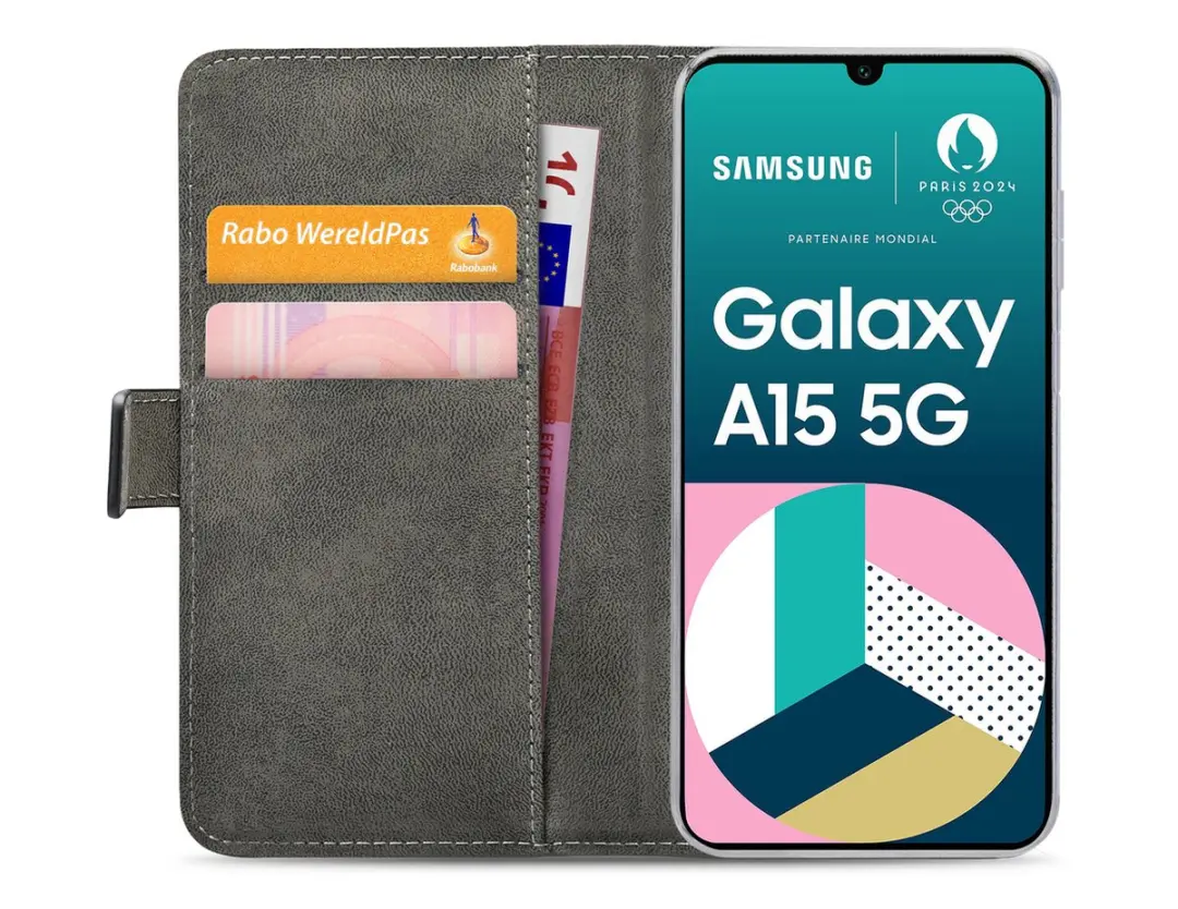 Mobilize Classic Gelly Wallet Bookcase Samsung Galaxy A15 - Zwart