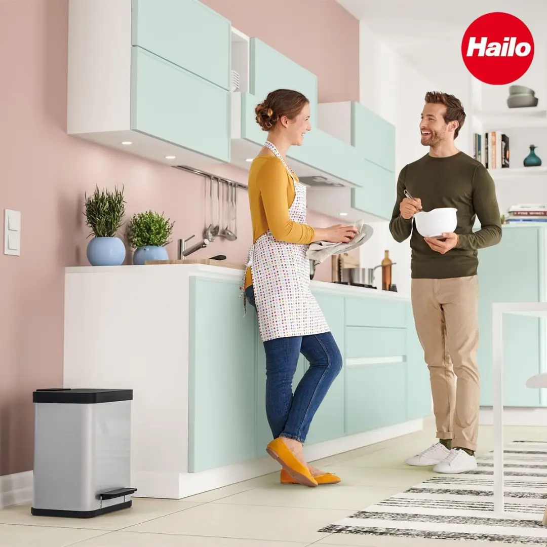 Hailo Pedaalemmer Oko Uno Plus 17L - Roestvrij staal