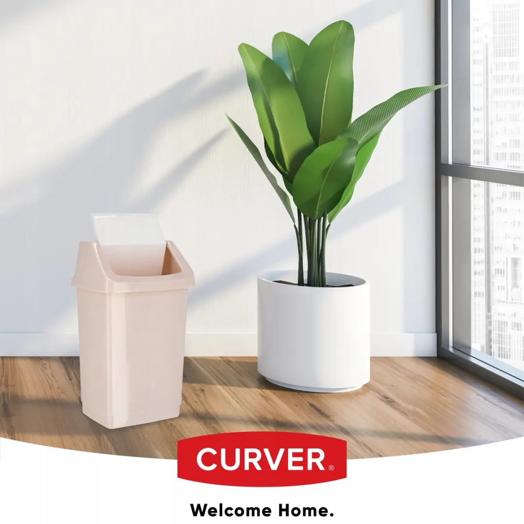 Curver Afvalemmer 50L - Beige