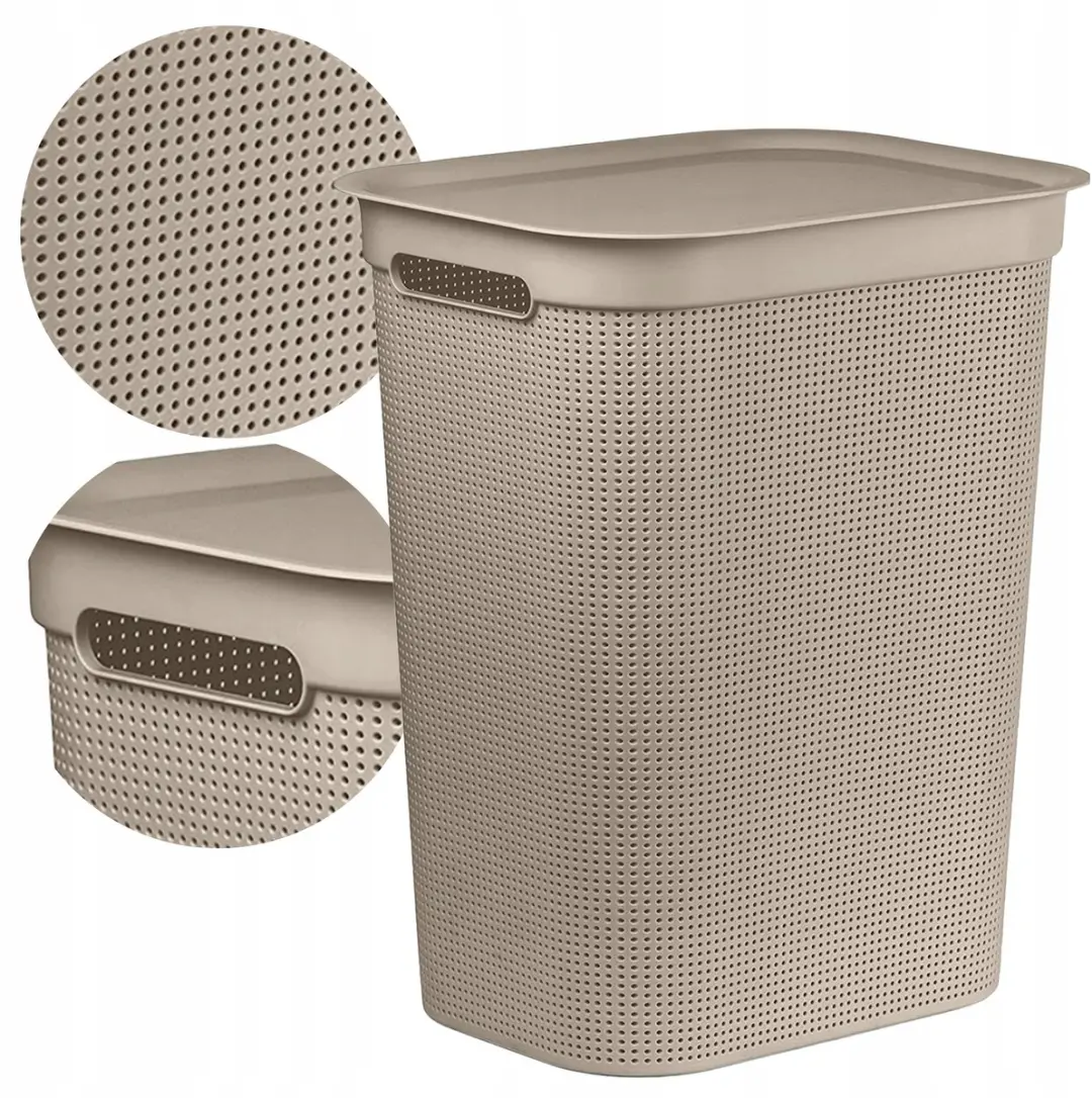 Rotho BRISEN 50L wasmand met deksel
