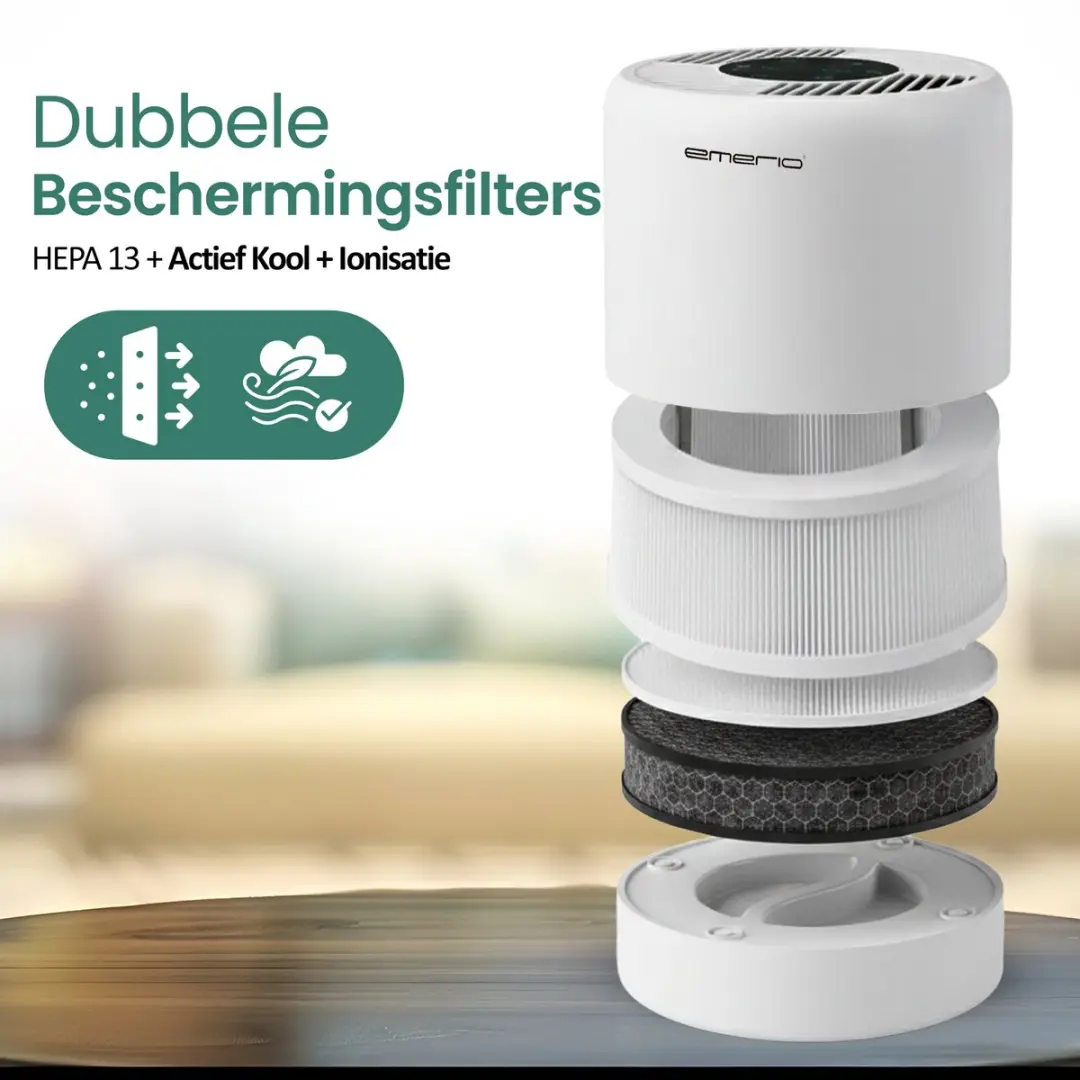 Emerio AP-132324 Luchtreiniger 25m² - Wit - afbeelding 6 van 6