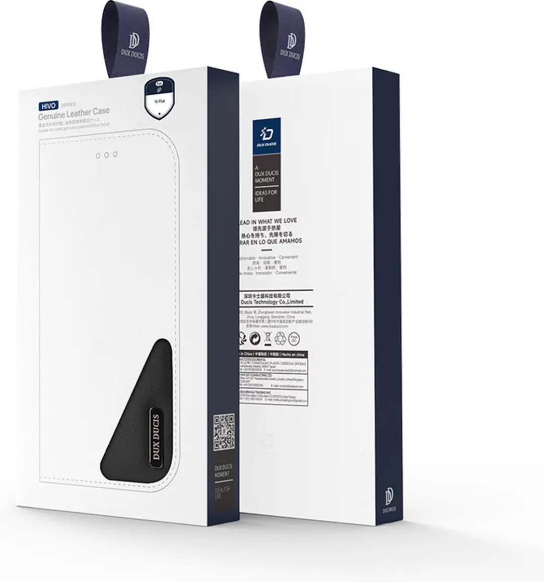 Dux Ducis Hivo Series iPhone 16 Plus Hoesje - 3 Pasjes - Zwart