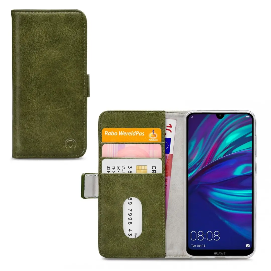 Mobilize Elite Gelly Bookcase Huawei Y7 (2019) - Groen