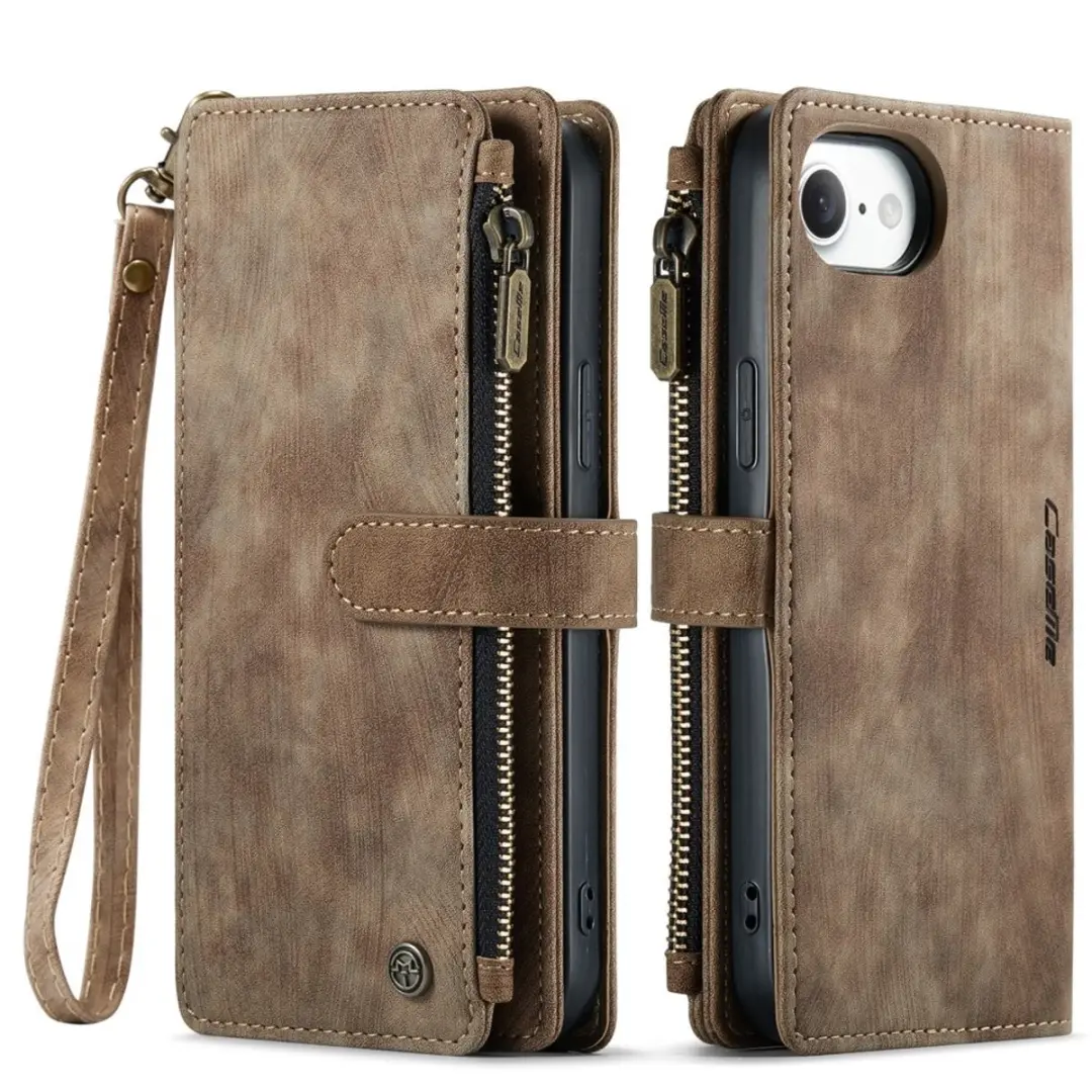 Caseme C30 Book Case iPhone Hoesje - Bruin