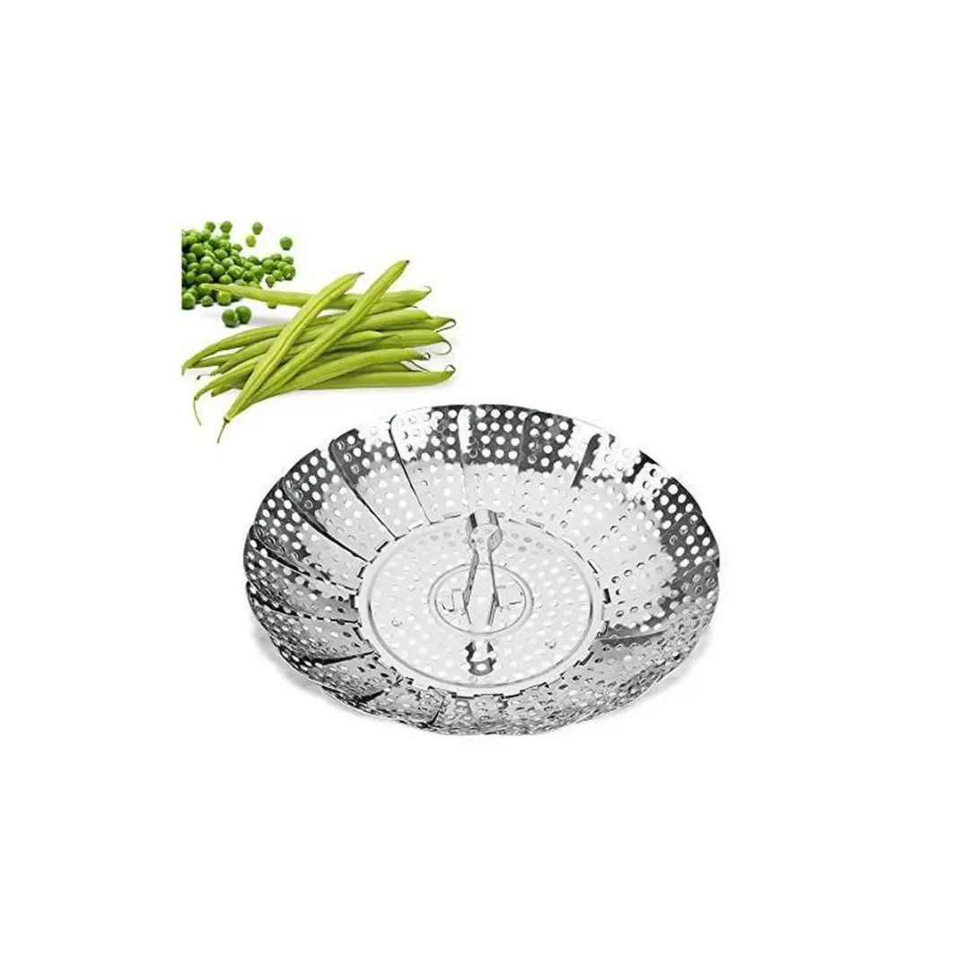 Metaltex Opvouwbare Groentenstomer RVS 23cm - Zilver
