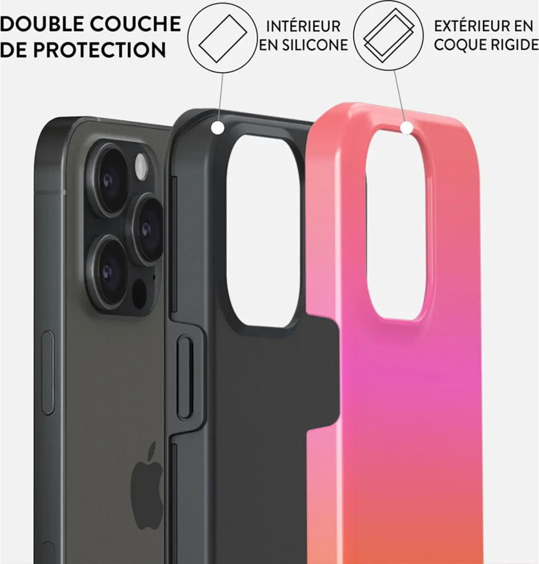 Burga Hoesje iPhone 15 Pro Max MagSafe Sunset Club - Meerkleurig