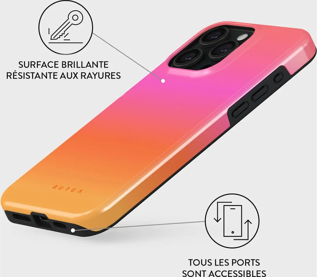 Burga Hoesje iPhone 15 Pro Max MagSafe Sunset Club