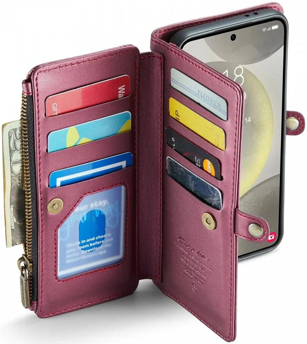 Caseme C36 Hoesje Samsung Galaxy S24 - Rood