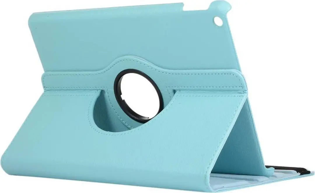 Caseme Coverup Tablethoes iPad 10.2 Lichtblauw - 360° Draaibare Book Case