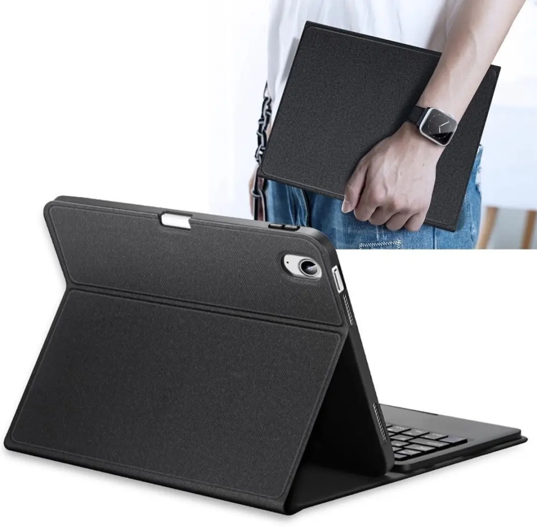Dux Ducis Hoes voor iPad 10/11 10.9" - Toetsenbord - Zwart