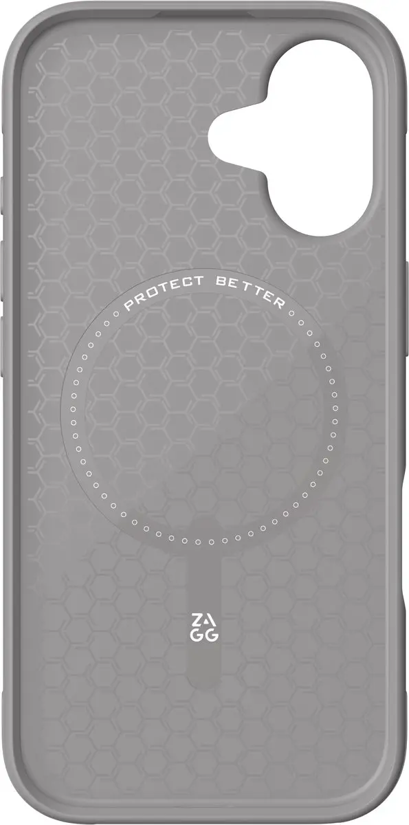 ZAGG Luxe Snap Hoesje iPhone 17 - Graphene Rug 3M Grijs