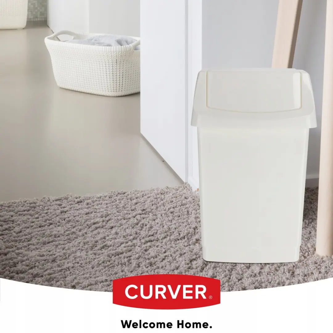 Curver Click-it Prullenbak Hme-B8B 15L - Wit