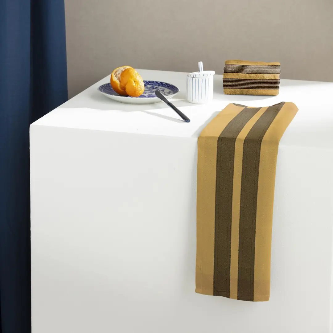 DDDDD Baxter Keukendoek 50x55cm - Okergeel - 6 Stuks