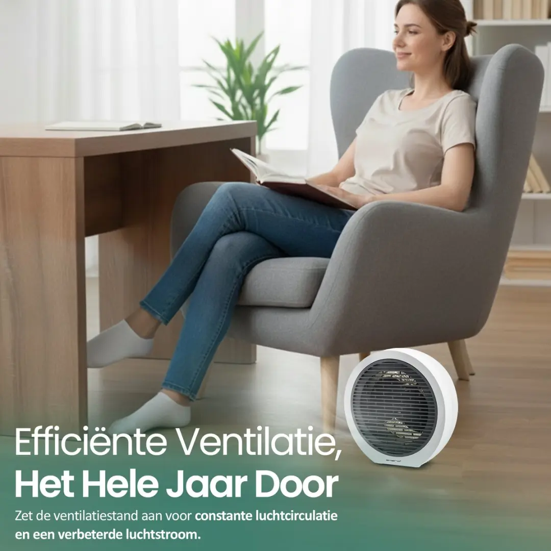 Emerio FH-109947 Ventilator Kachel 2000W - Wit