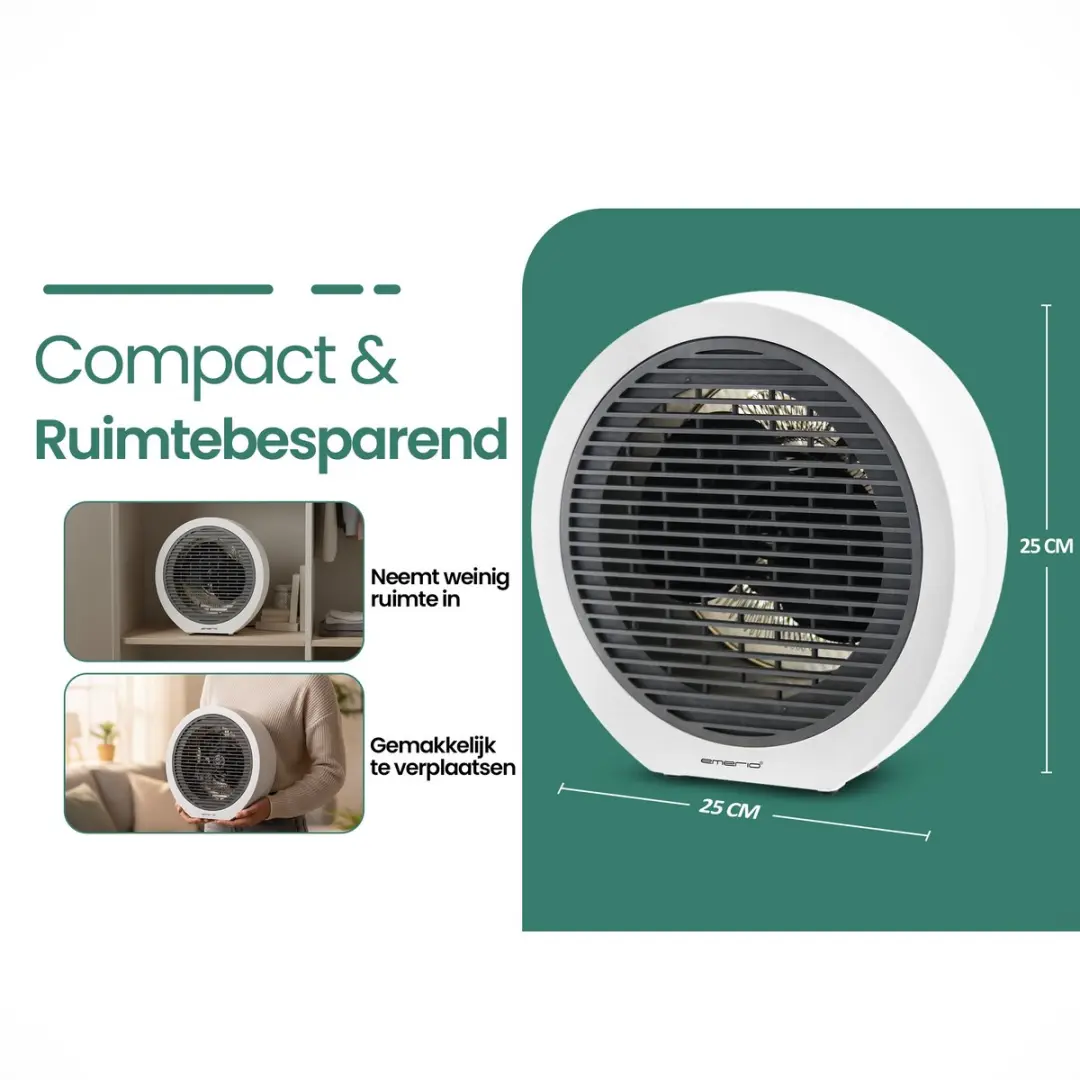 Emerio FH-109947 Ventilator Kachel 2000W - Wit