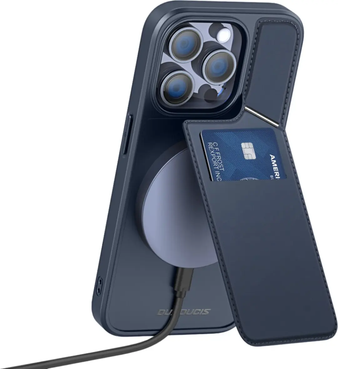 Dux Ducis Rafi Mag Series iPhone 15 Pro Max Hoesje - Zwart