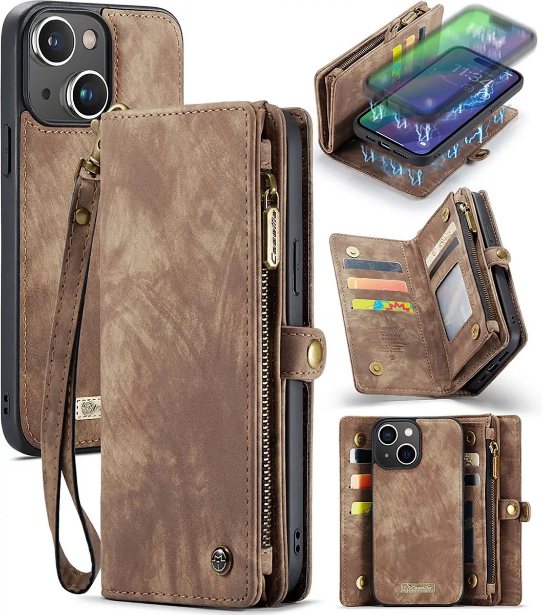 Caseme CSM-8551382 Bookcase Hoesje iPhone 16 Pro