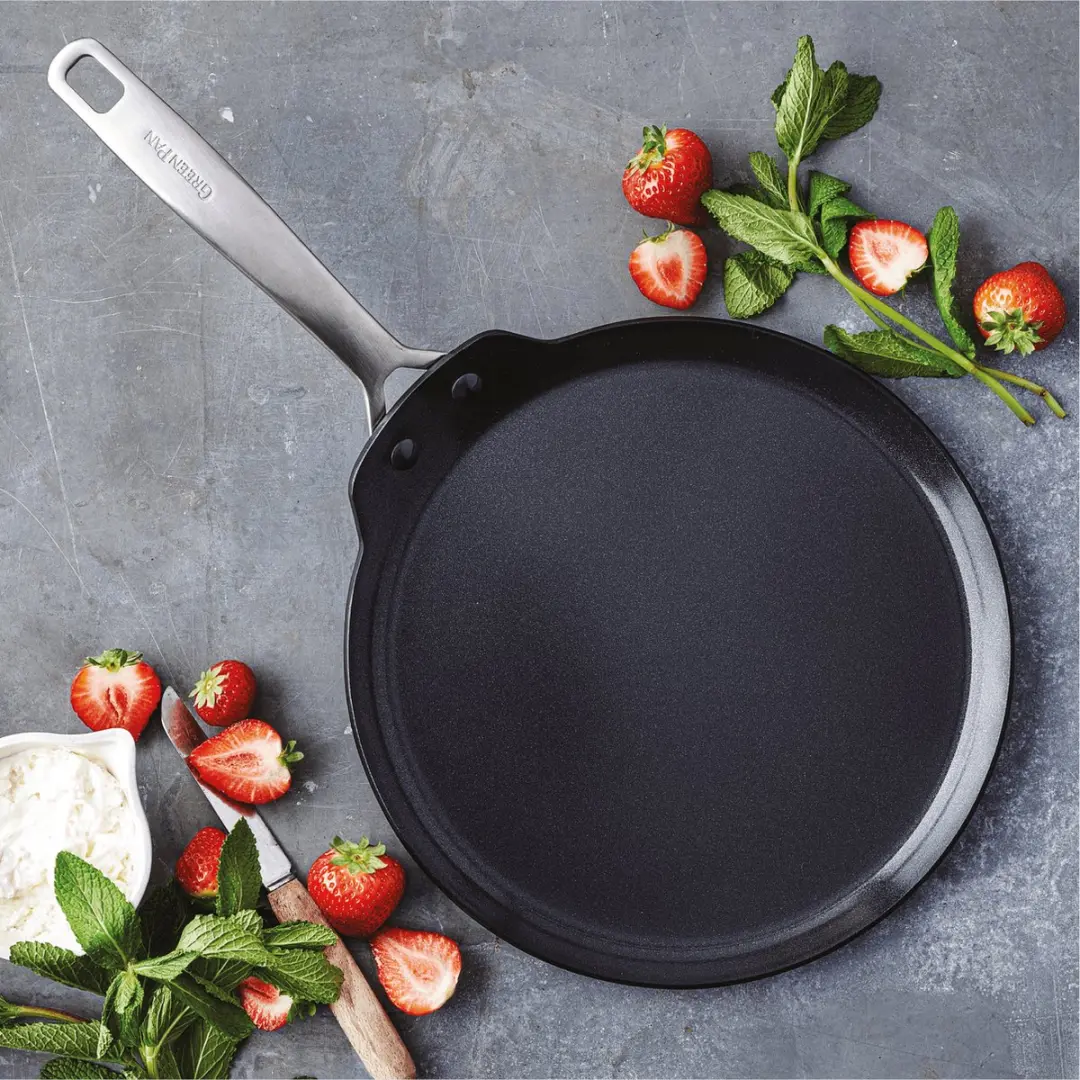GreenPan Copenhagen Pannenkoekenpan 28cm - PFAS-vrij - Zwart - afbeelding 6 van 6