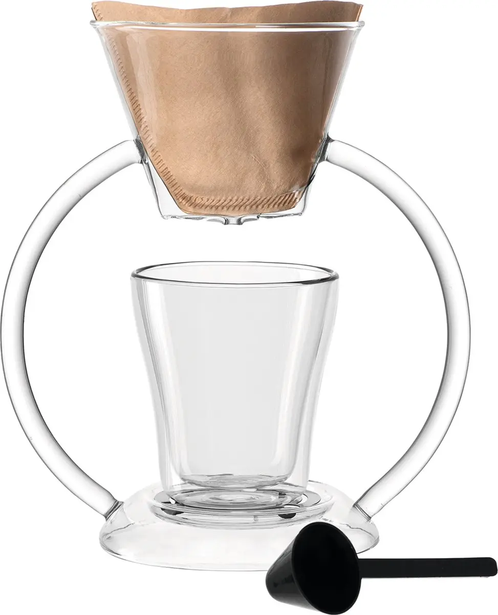 Leonardo Duo Koffiemaker 029764 - 0,25L - Transparant