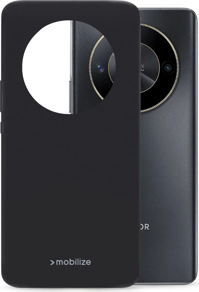 Mobilize Rubber Gelly Case Honor Magic6 Lite - Zwart MOB-RGCMB-MAGIC6LITE5G