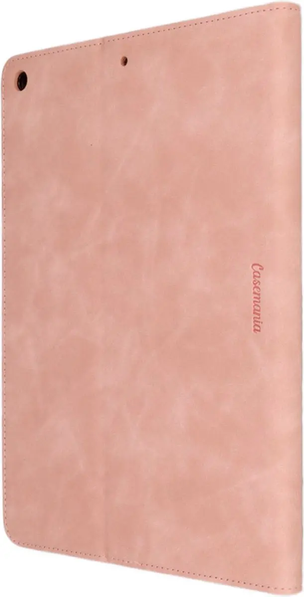 Caseme Stand Case Hoesje iPad 10.2 2019-2021 - Roze Kunstleer