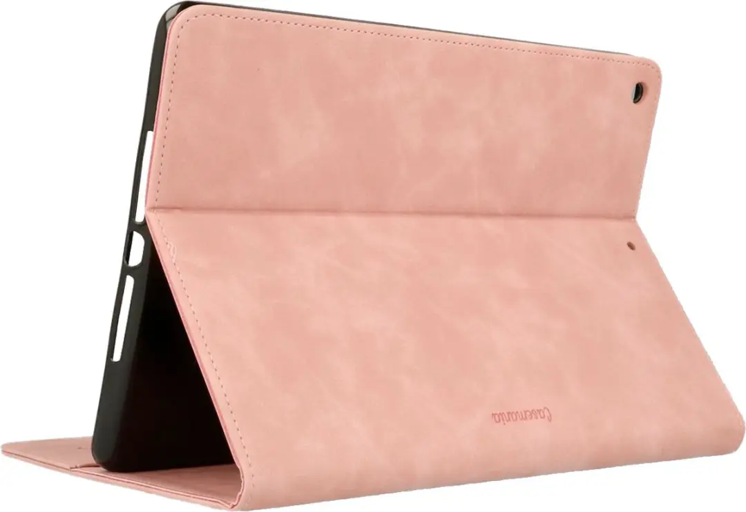 Caseme Stand Case Hoesje iPad 10.2 2019-2021 - Roze Kunstleer