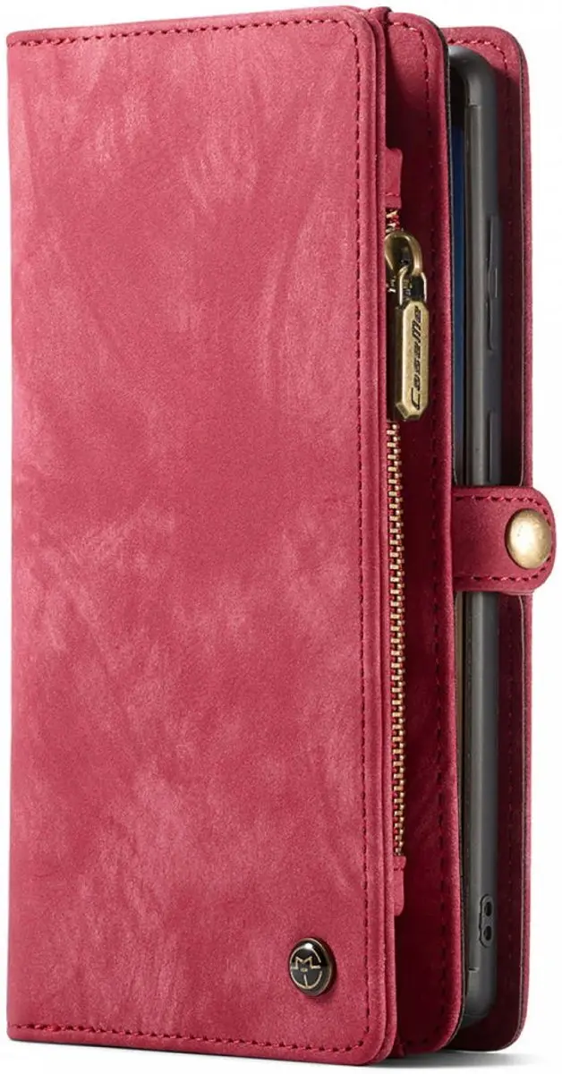 Caseme 008 Book Case Samsung Galaxy S22 Ultra - 10 Pasjes - Rood