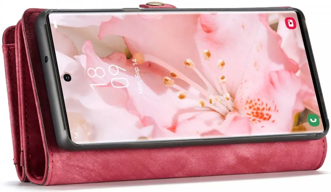 Caseme 008 Book Case Samsung Galaxy S22 Ultra - 10 Pasjes - Rood