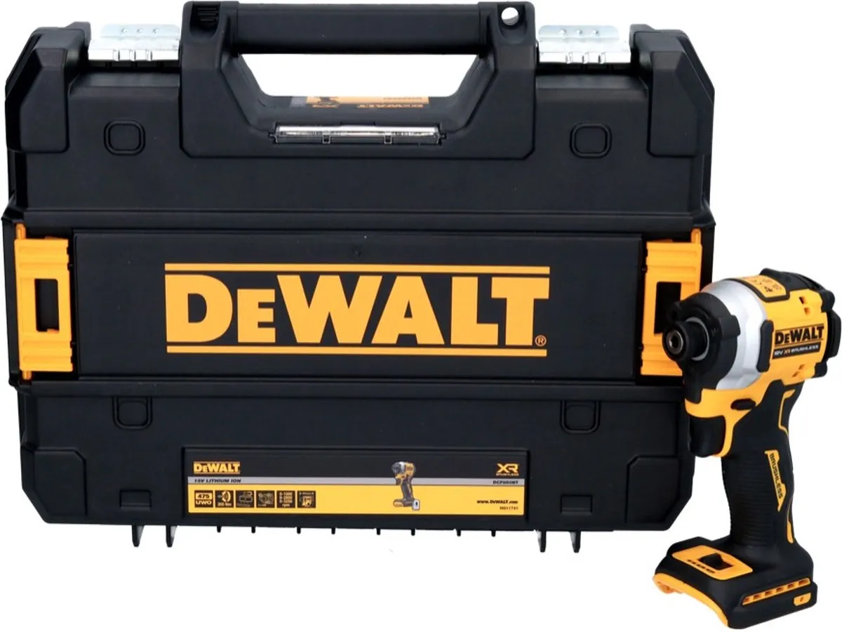 DeWalt DCF850NT Slagschroevendraaier 205Nm 18V - TSTAK koffer - afbeelding 6 van 6
