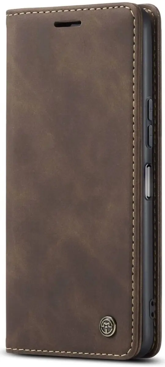 Caseme 013 Xiaomi Redmi Note 12 Hoesje - Coffee - 2 Pasjes