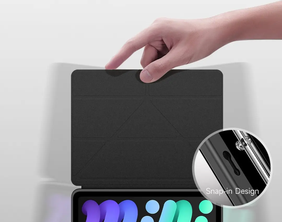 Dux Ducis iPad Mini 6 Hoes - Grijs - Magneet sluiting