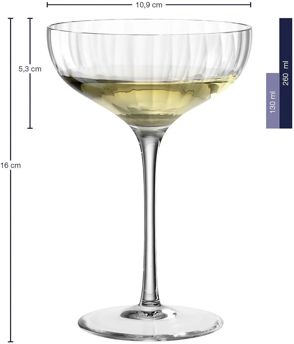 Leonardo Poesia Champagne Coupe 260ml - 6 Stuks