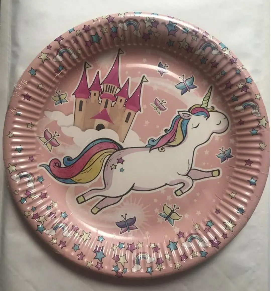 Unicorn Kartonnen Bordjes 23cm
