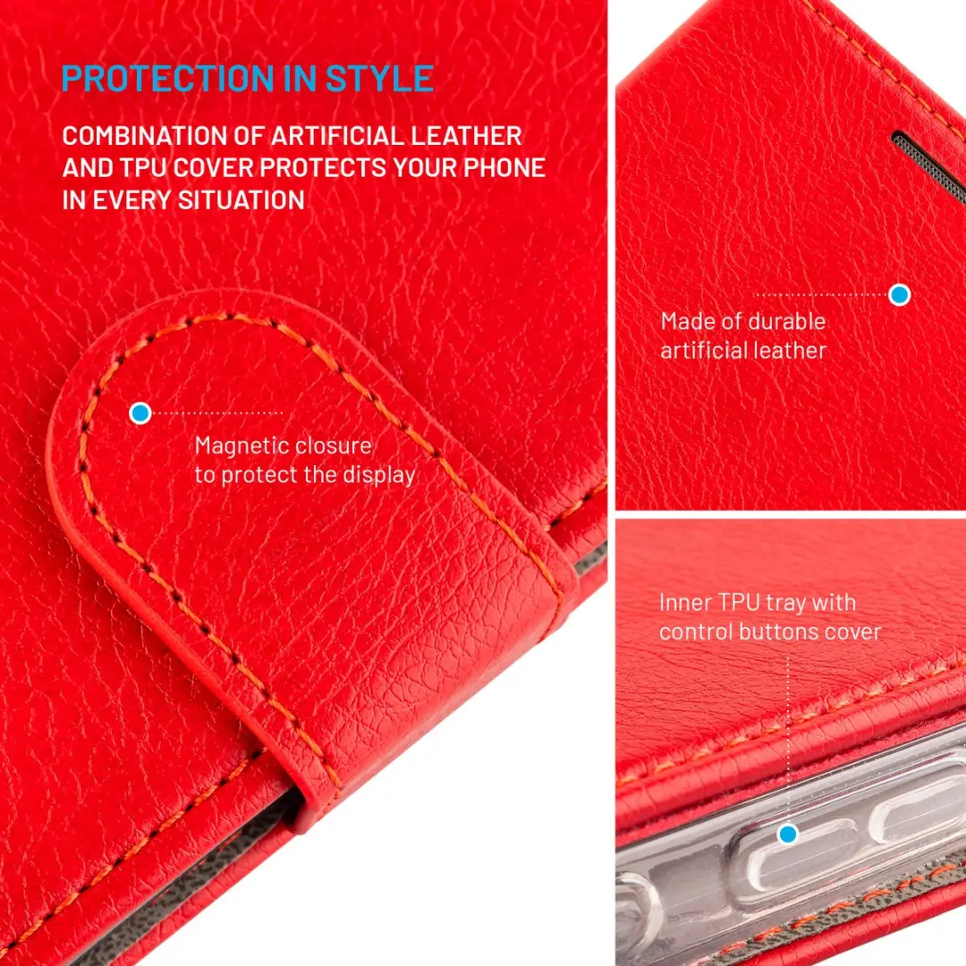 Fixed Opus Flip Cover Samsung Galaxy A37 5G - Rood - FIXOP3-1702-RD