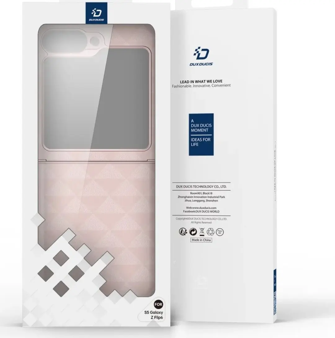 Dux Ducis Fitt Hoesje Samsung Galaxy Z Flip 6 - Roze - afbeelding 6 van 6